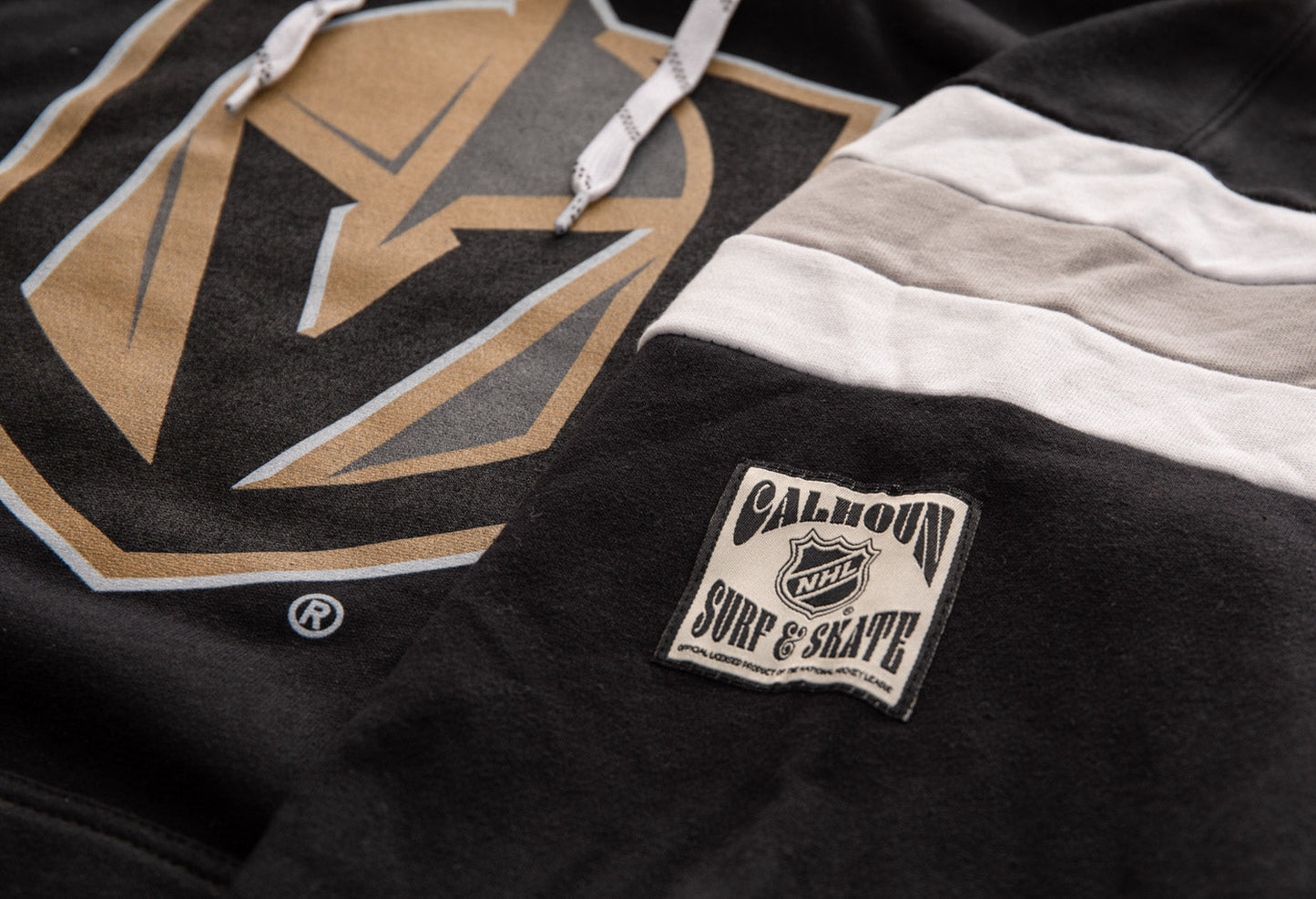 Sweat à capuche rétro style universitaire Vegas Golden Knights