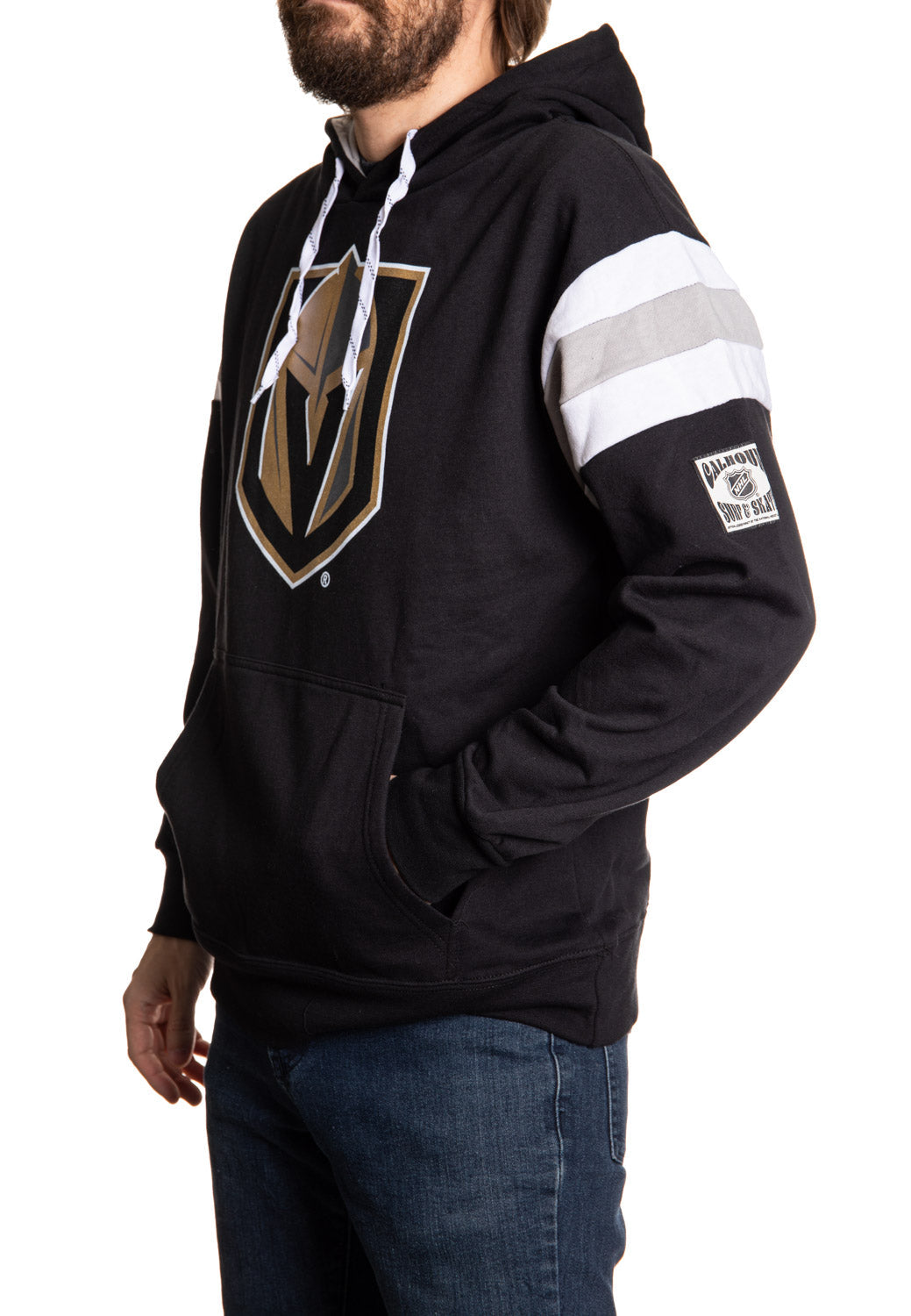 Sweat à capuche rétro style universitaire Vegas Golden Knights
