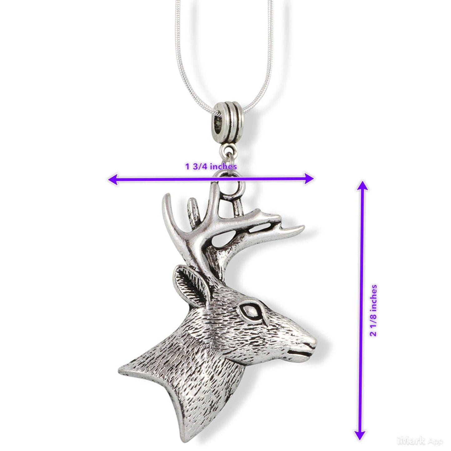 Deer Necklace - Animal Pendant Wildlife Outdoors-1