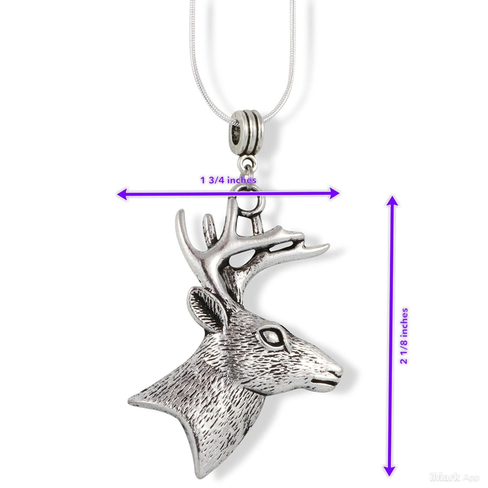 Deer Necklace - Animal Pendant Wildlife Outdoors-1