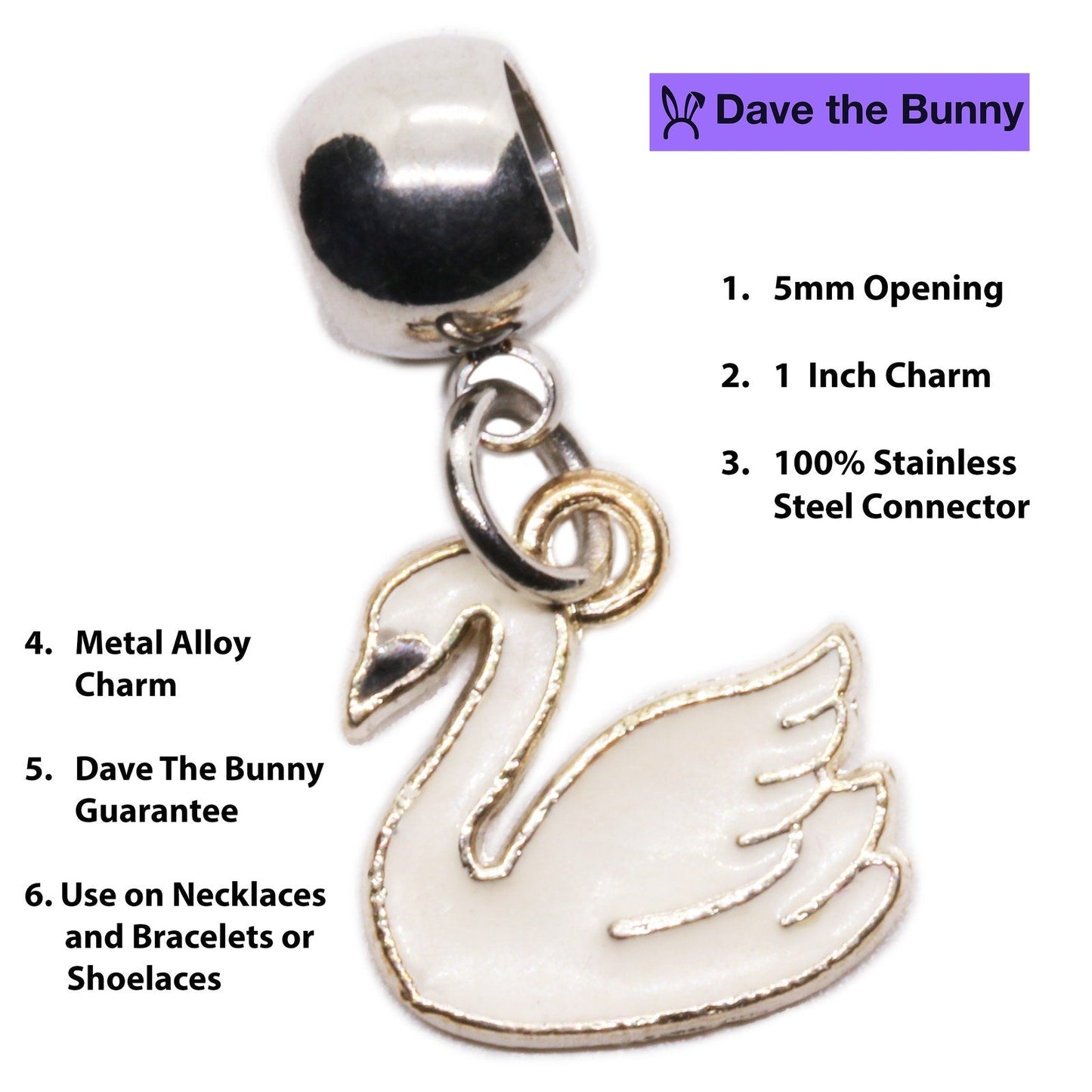 Collier Cygne Élégant - Pendentif Cygne Blanc Exquis pour Femme, Collier Oiseau en Argent Sterling, Superbe Cadeau Bijou Cygne pour Elle, Design Délicat et Intemporel