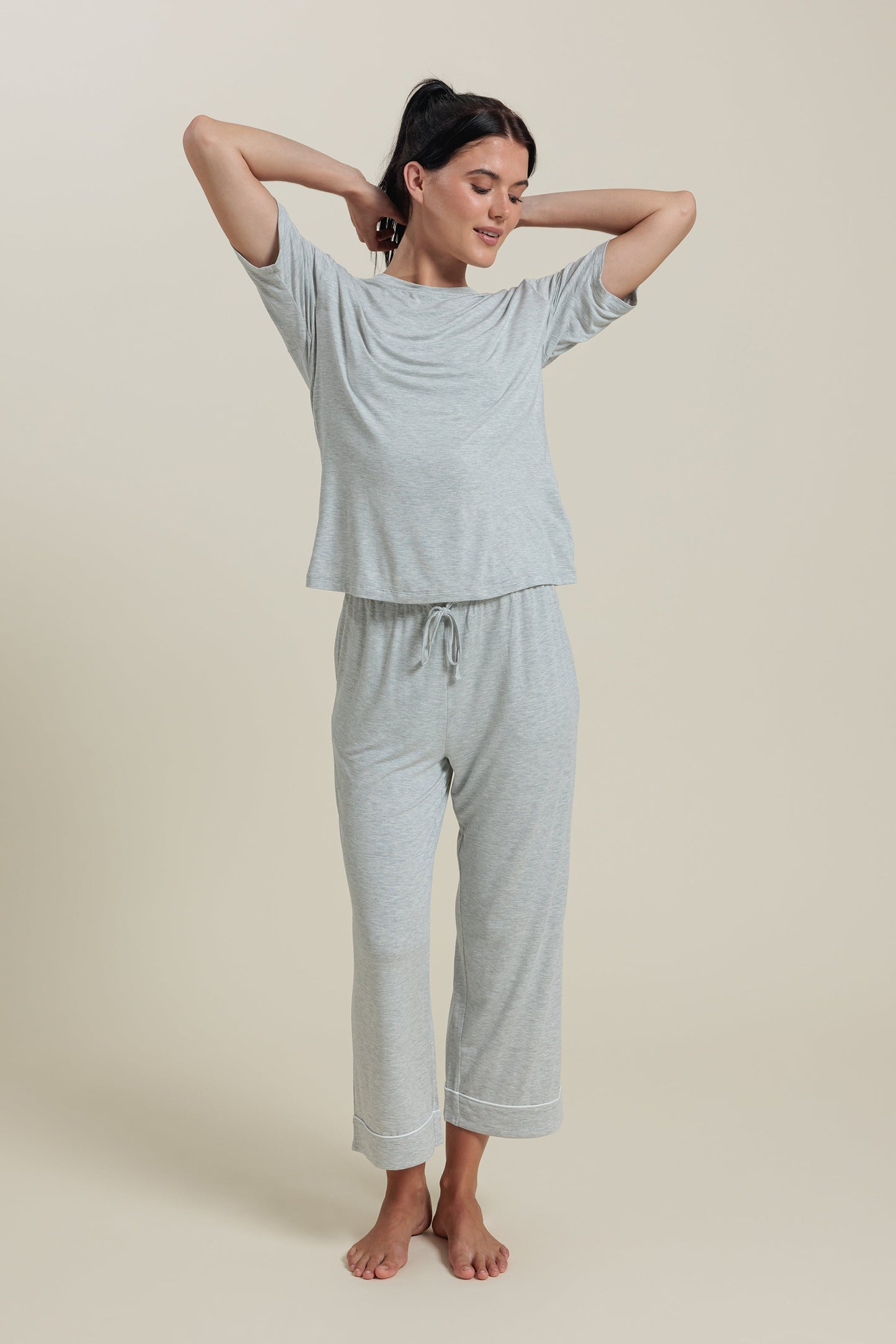 Pantalon capri de pyjama en bambou