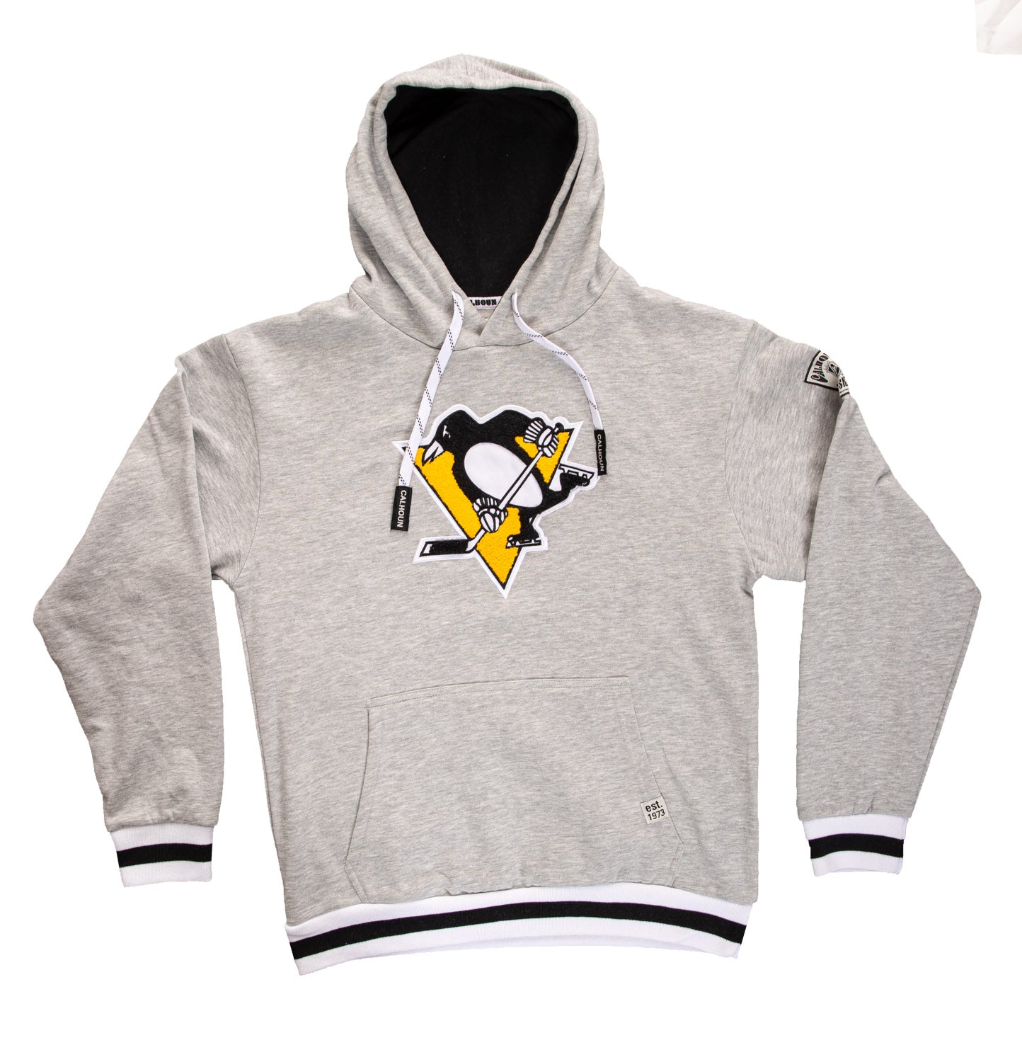 Sweat à capuche en chenille tissée avec logo "style Muskoka" Pittsburgh Penguins de qualité supérieure