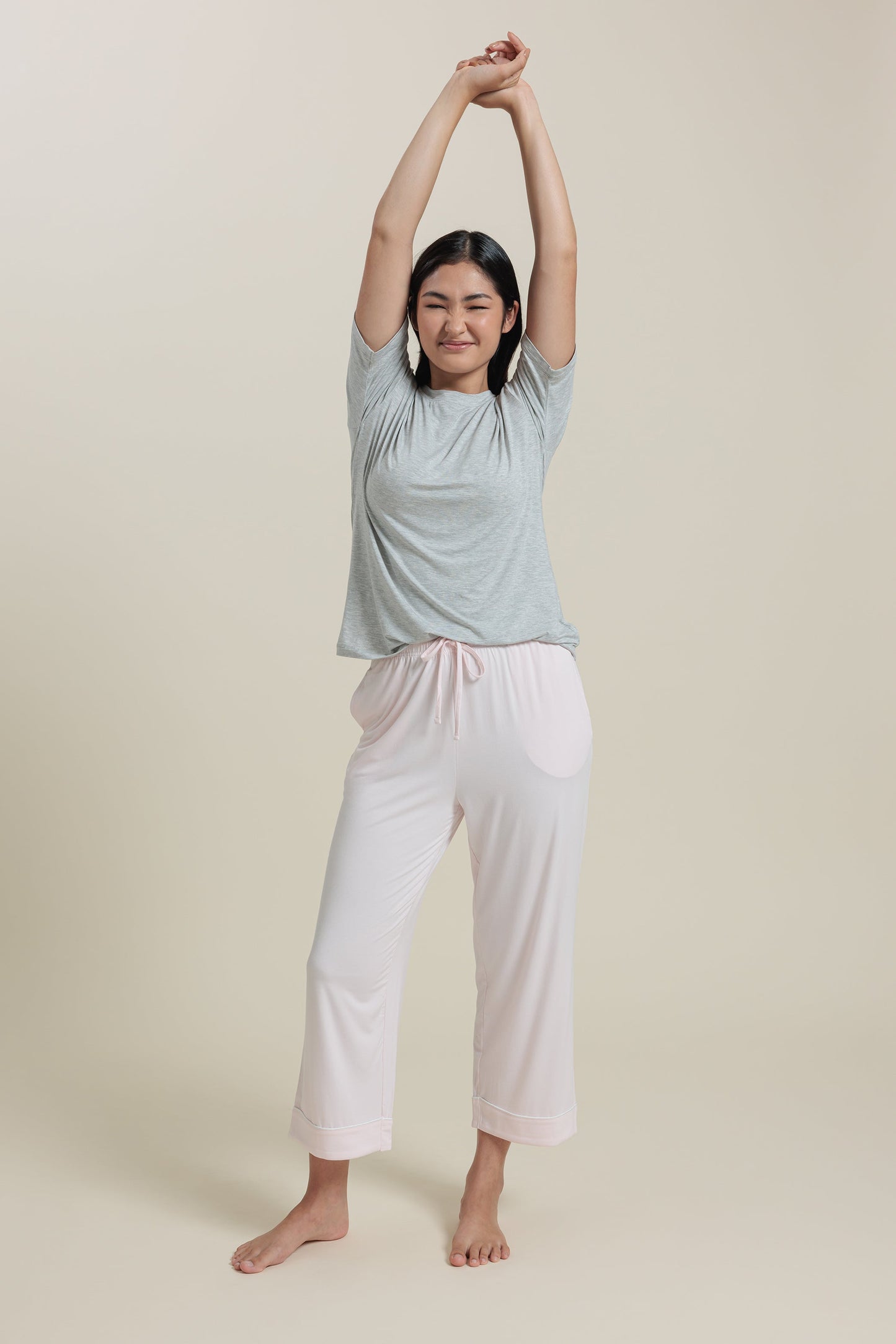 Pantalon capri de pyjama en bambou