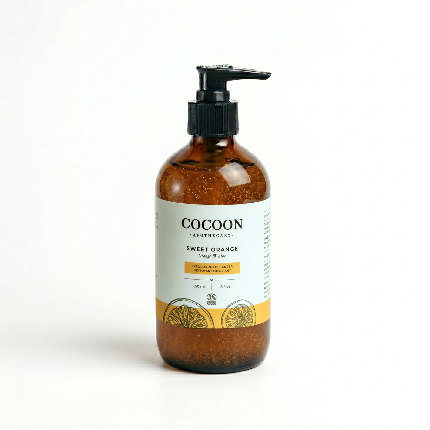 Nettoyant Exfoliant à l'Orange Douce - Gel Nettoyant Exfoliant pour une Peau Plus Nette et Équilibrée